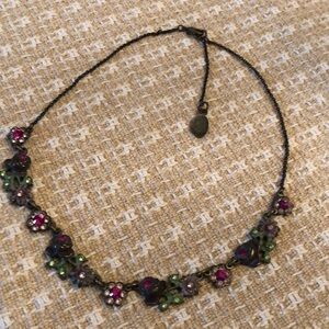 VTG Michal Negrin Victorian Style Crystal Necklace